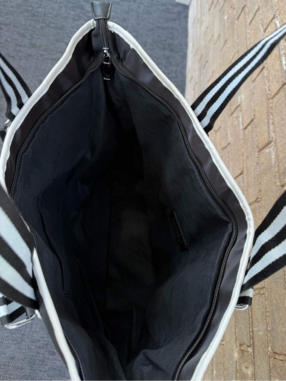 Chanel Beauty Makeup Black Nylon Tote Bag Large Shopper 31 Rue Cambon Paris GWP - Picture 4 of 7